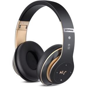 NIB- 6S Wireless Bluetooth Headphones Black & rose Gold